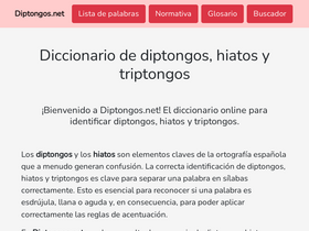 'diptongos.net' screenshot