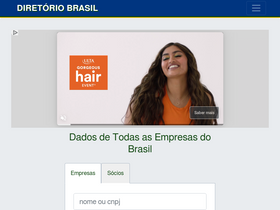 'diretoriobrasil.net' screenshot