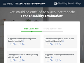 'disability-benefits-help.org' screenshot