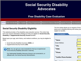 'disabilityapplicationhelp.org' screenshot