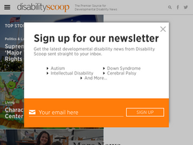 'disabilityscoop.com' screenshot