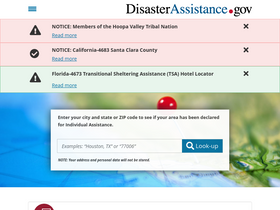 'disasterassistance.gov' screenshot