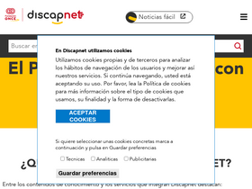 'discapnet.es' screenshot
