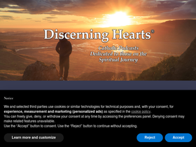 'discerninghearts.com' screenshot