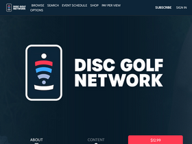 'discgolfnetwork.com' screenshot