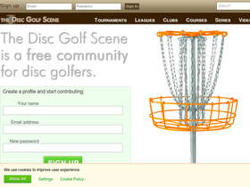 'discgolfscene.com' screenshot