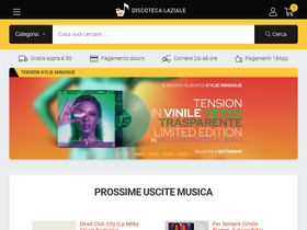 'discotecalaziale.com' screenshot