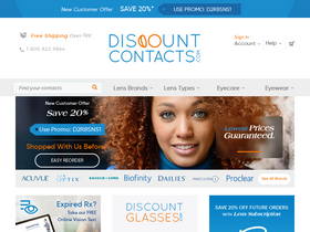 'discountcontactlenses.com' screenshot