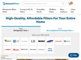 'discountfilters.com' screenshot