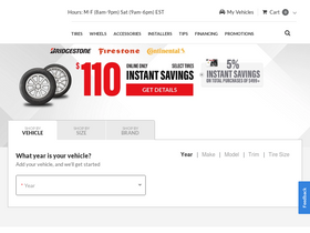 'discounttiredirect.com' screenshot