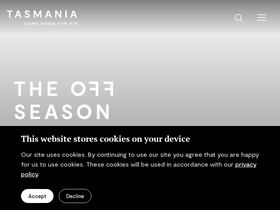 'discovertasmania.com.au' screenshot