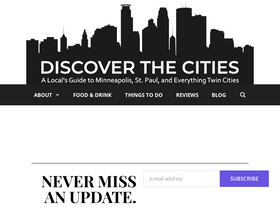 'discoverthecities.com' screenshot