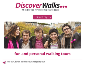 'discoverwalks.com' screenshot