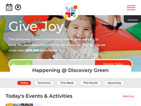 'discoverygreen.com' screenshot