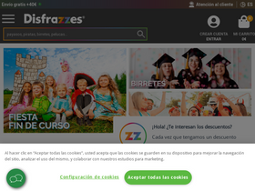 'disfrazzes.com' screenshot