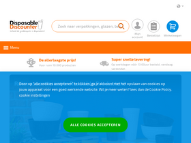 'disposablediscounter.nl' screenshot