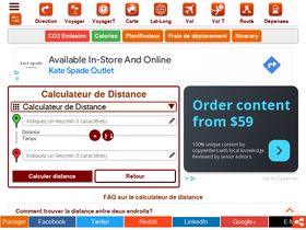 'distancede.com' screenshot