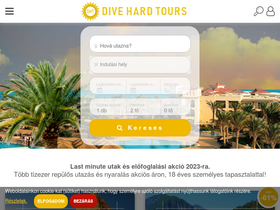 'divehardtours.com' screenshot