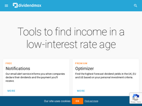'dividendmax.com' screenshot