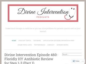 'divineinterventionpodcasts.com' screenshot