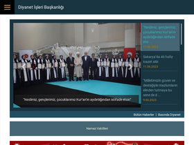 'diyanet.gov.tr' screenshot
