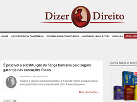 'dizerodireito.com.br' screenshot