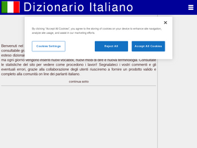 'dizionario-italiano.it' screenshot