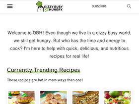 'dizzybusyandhungry.com' screenshot