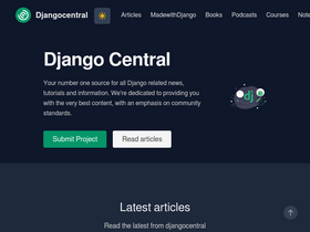 'djangocentral.com' screenshot