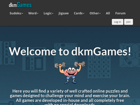 'dkmgames.com' screenshot