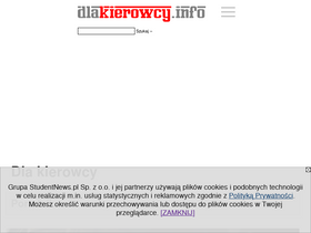 'dlakierowcy.info' screenshot