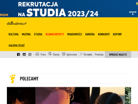 'dlastudenta.pl' screenshot