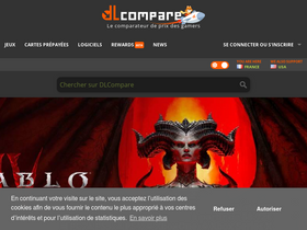'dlcompare.fr' screenshot