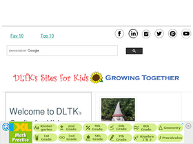 'dltk-kids.com' screenshot