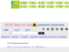 'dltk-teach.com' screenshot