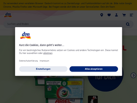 'dm.de' screenshot