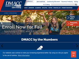 'dmacc.edu' screenshot