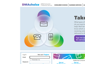 'dmachoice.org' screenshot