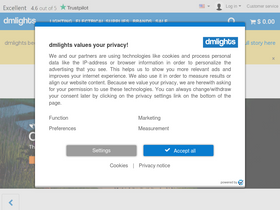 'dmlights.com' screenshot