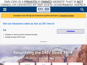 'dmv.org' screenshot
