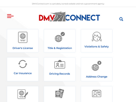 'dmvconnect.com' screenshot