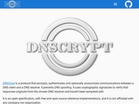 'dnscrypt.info' screenshot