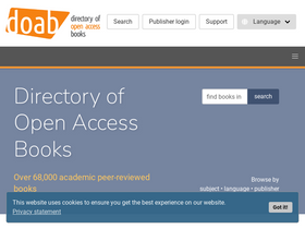 'doabooks.org' screenshot