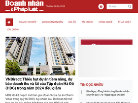 'doanhnhan.vn' screenshot