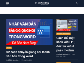 'dobaonamblog.com' screenshot
