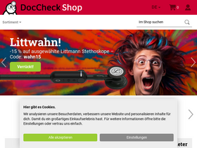'doccheckshop.de' screenshot