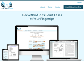 'docketbird.com' screenshot