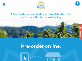 'docksidecannabis.com' screenshot