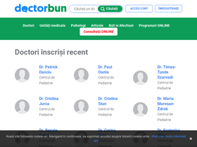 'doctorbun.ro' screenshot