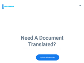 'doctranslator.com' screenshot